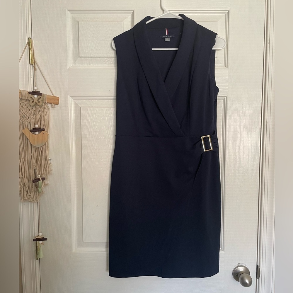 Tommy Hilfiger Women’s Navy Dress with Buckle Size 6